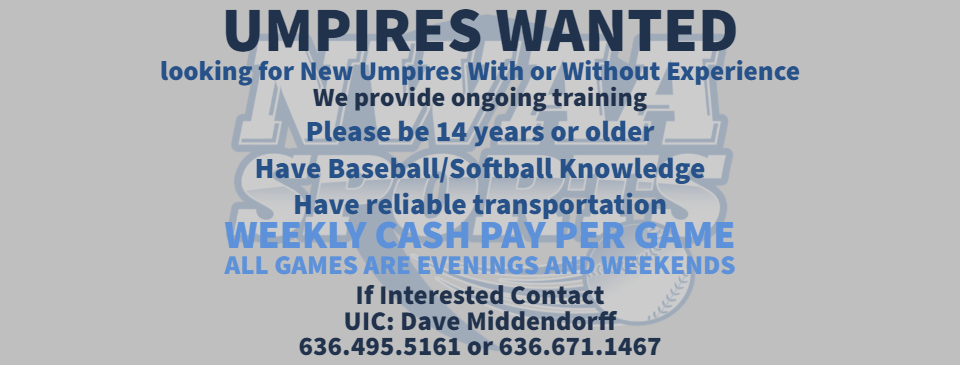 umpires wanted